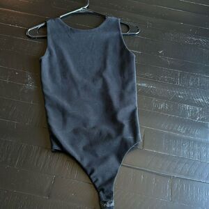 AllSaints - Black open back body suit - XS
